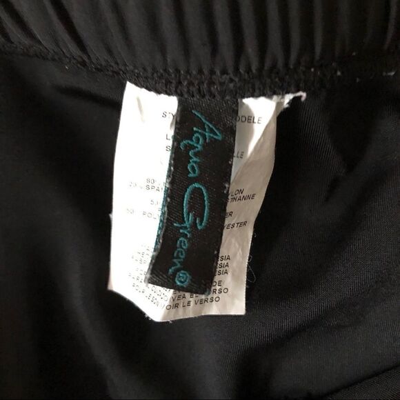 Aqua Green Size Medium Black Swim Skirt - Picture 4 of 5
